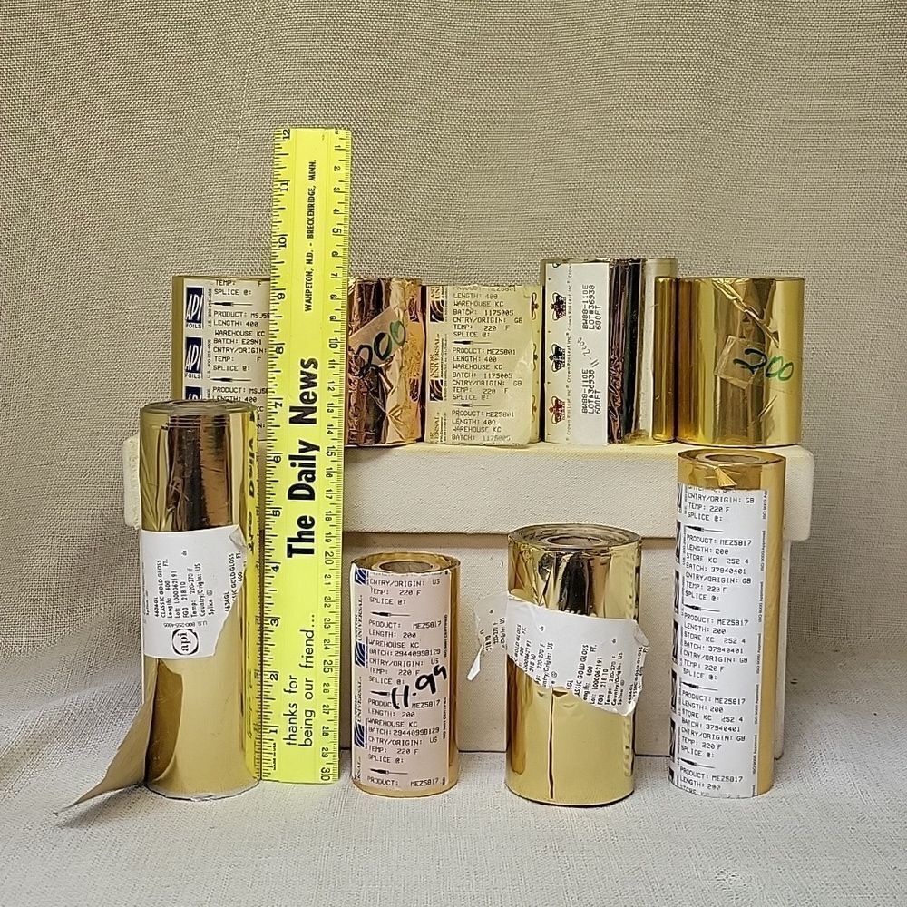Crown Leaf, API, Astwr Universal  Foil Rolls - Gold‎ (Set 2)